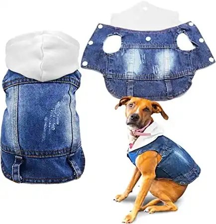 Chaqueta de Jean para Perros Pequeños y Medianos - Imagen 6